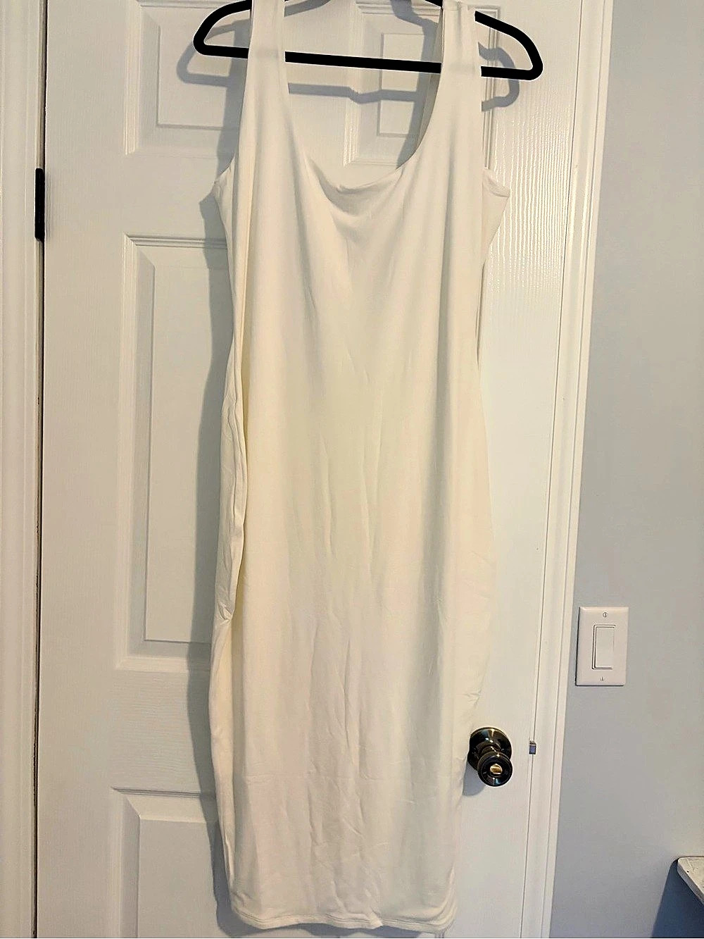 Naked Wardrobe White Maxi Tank Dress Size 2X